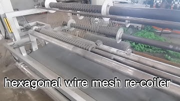 hexagonal wire mesh recoiling machine