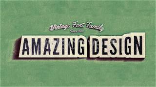 Kinetic Typography Template | Vintage Retro Style | After Effects Template | VideoHive Project
