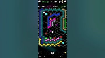 How To Solve Flow Free Hexes Jumbo Hextangle Pack Level 61 13x16 Walk Through Solution Walkthrough