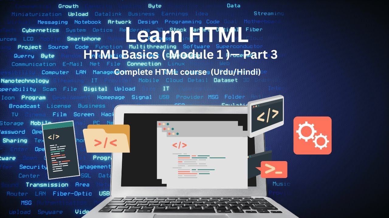HTML Basics for Beginners Module 1 Part 3 UrduHindi - YouTube