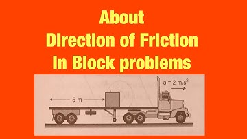About Block problems in friction