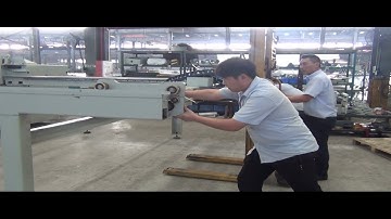 Computer beam saw installation instruction part-2 MAS Woodworking Machinery CNC automatic beam saw