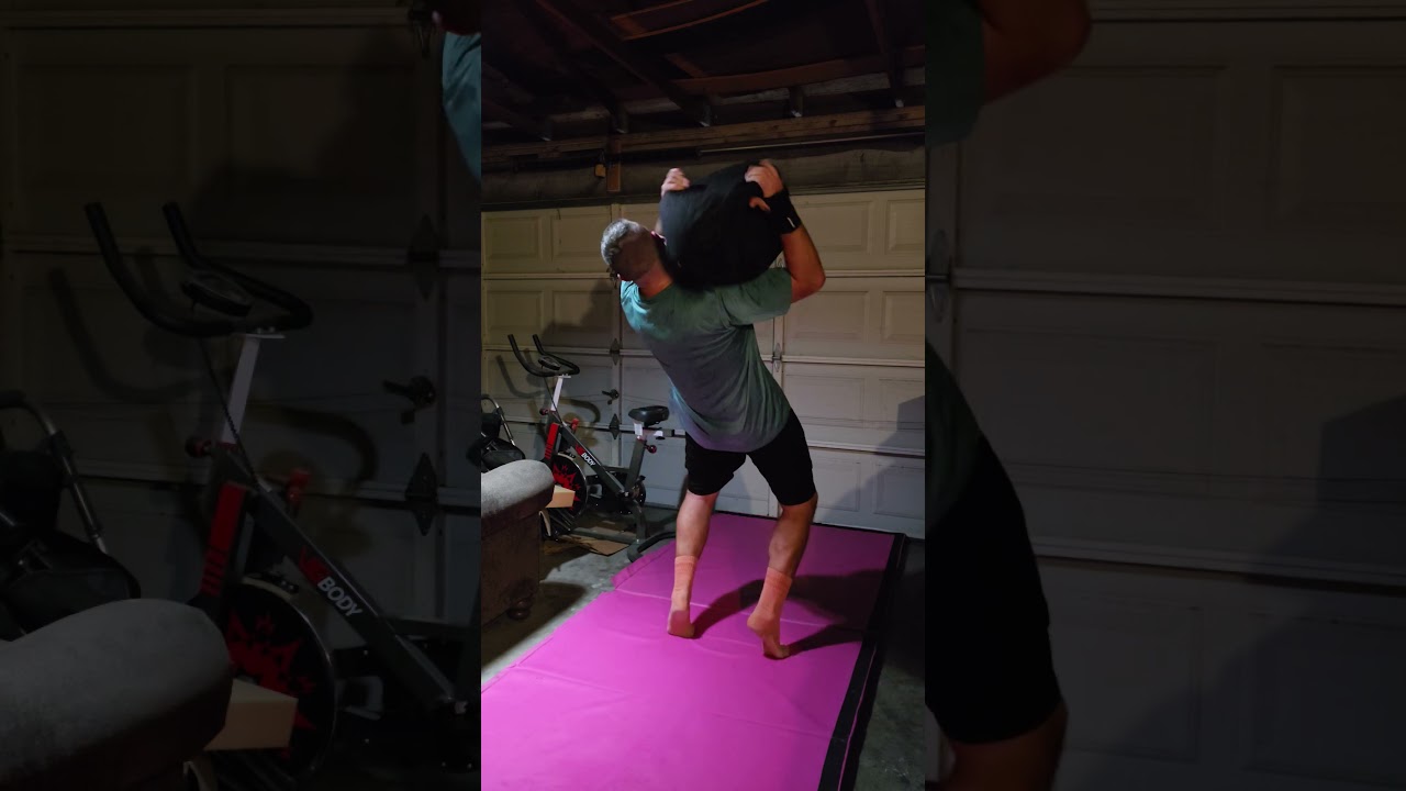 100lb Sandbag Throws feeling really good 