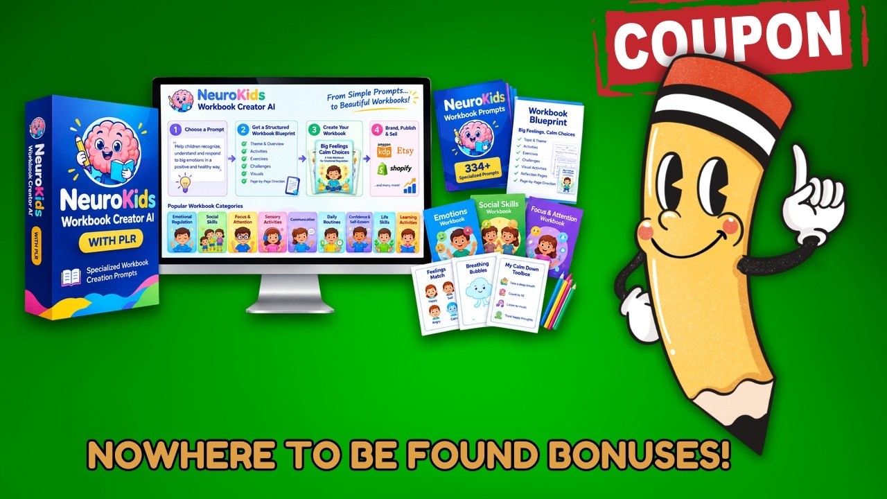 NeuroKids Workbook Creator AI video review