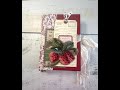 Flip Through of Handmade Journal with a Strawberry Theme ~ Sold