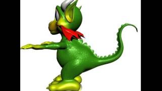 Cute Cartoon Dragon RIGGED 3D model from CGTrader.com