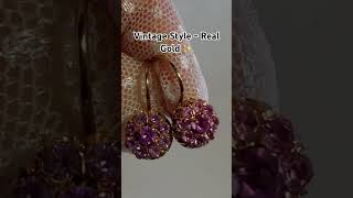 Real 14K / 585 gold earrings. Weight :4,40g. Price: $570. #jewelry #vintage #gold