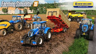 100% New Holland FARM during 15 HOURS | Farming Simulator 19