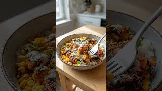 Street Corn Chicken Rice Bowl