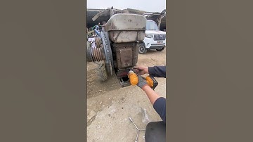 Single cylinder diesel mounts electric starting process- Good tools and machinery make work easy