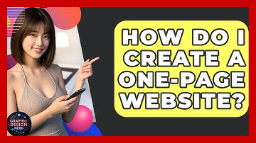How Do I Create A One-page Website? - Graphic Design Nerd