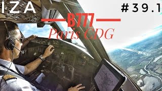 B777 TAKEOFF Paris CDG Cockpit View | 4K