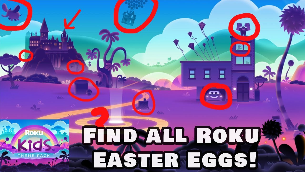 Kids Movie Easter Eggs Roku Kids Movie Theme Screensaver 1 hour YouTube