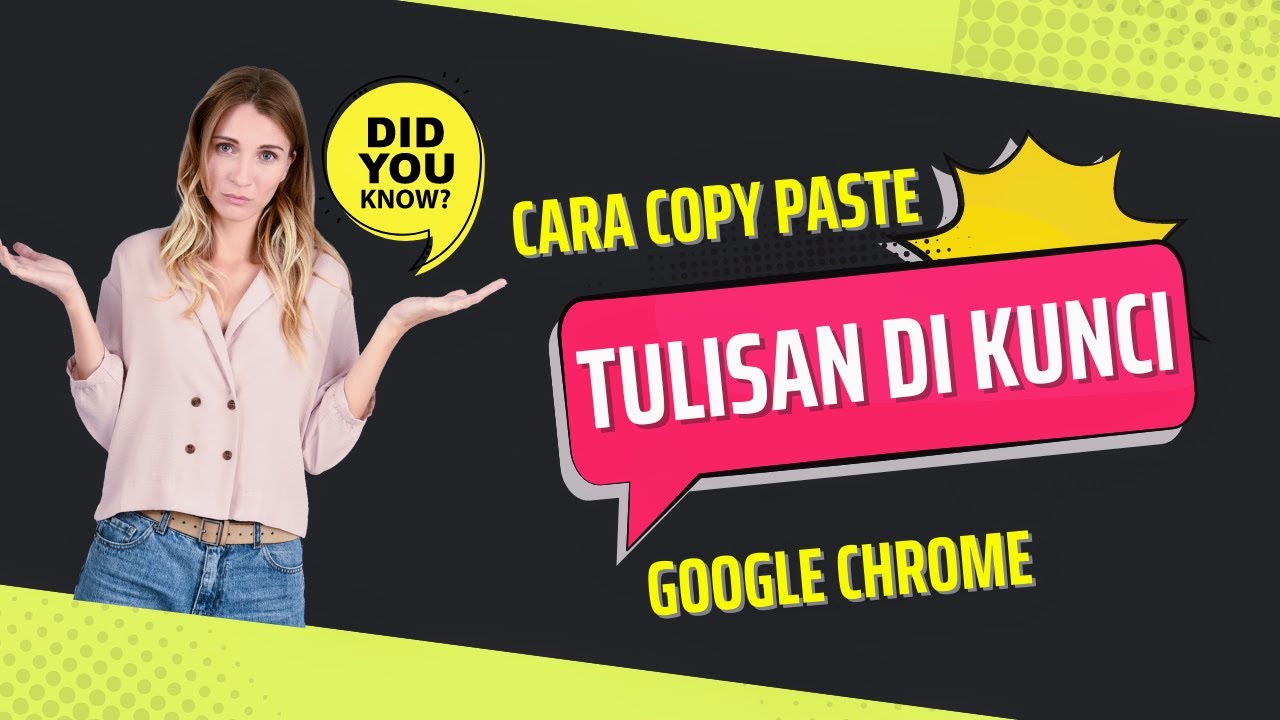 Cara Copy Paste Tulisan Dari Web Yang Dikunci Google Chrome - YouTube