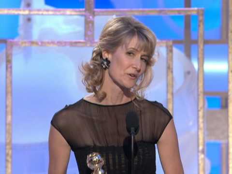 Laura Dern Wins Best Supporting Actress TV Movie - Golden Globes 2009