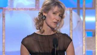 Laura Dern Wins Best Supporting Actress TV Movie - Golden Globes 2009