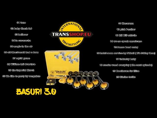 Basuri® musical airhorn - Baby Shark and 39 more crazy songs