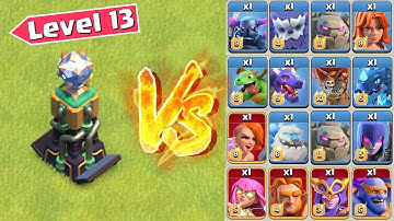 *Max* Hidden Tesla vs All Max Troops - Clash of Clans