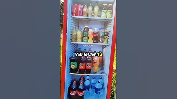 Đừng mắc lừa tủ lạnh nước giải khát giả 3D #shorts
