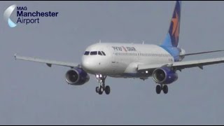 Israir Airlines Airbus A320 4X-Abg Plane Spotting At Manchester Airport - 17.02.2021