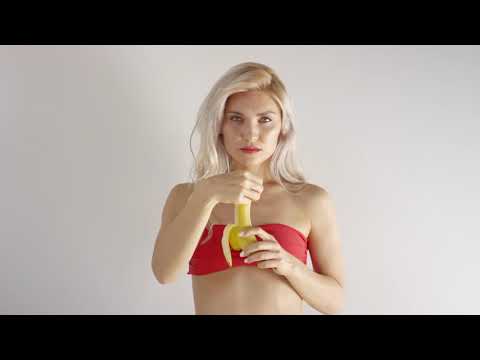 4K Sexy Girl In Bikini Try On Haul In Red Bikini Ifrit Holding Banana For You | Swimsuit Try On Haul