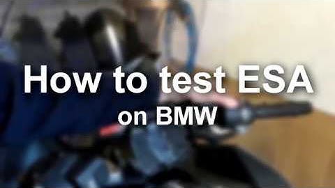 BMW ESA - How to test electronic suspension adjustment | Garage #3