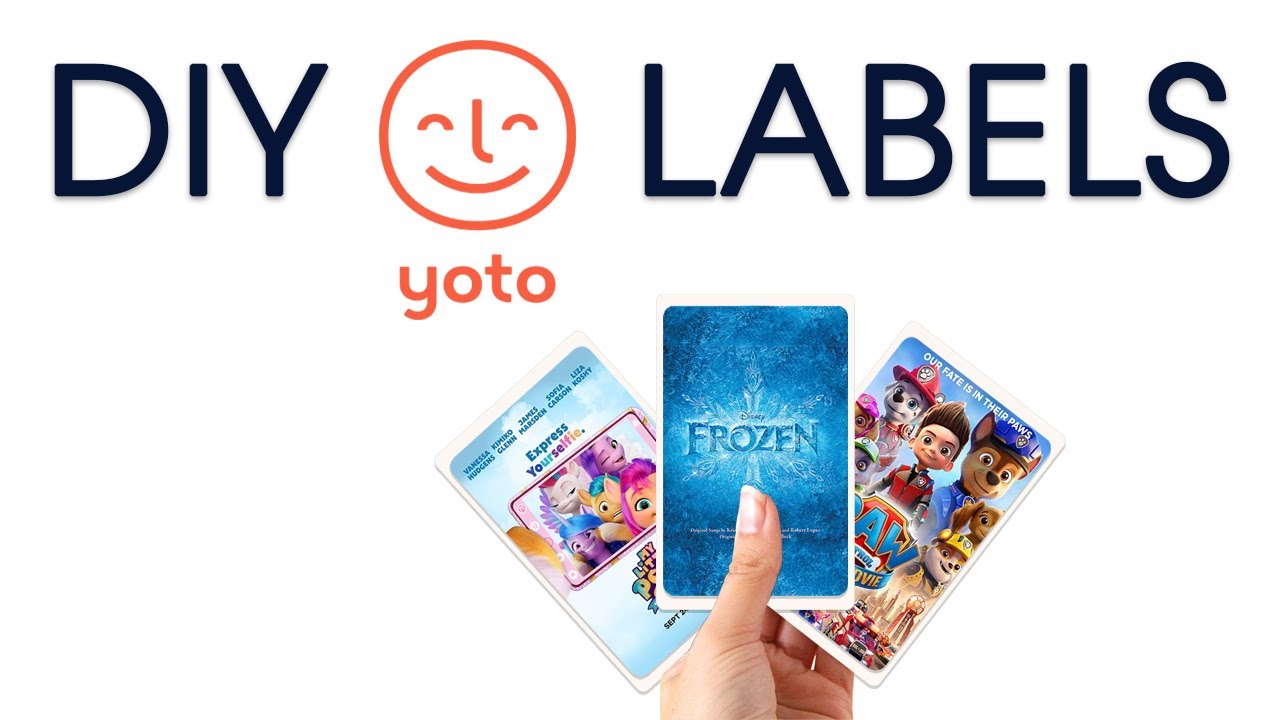 Custom Labels for Yoto Make Your Own MYO Cards Yoto Card Sticker