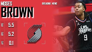 PORTLAND TRAIL BLAZERS: Moses Brown ᴴᴰ