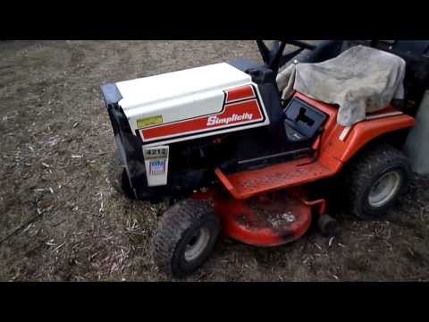 1989 Simplicity 4212 12H P 36 Cut Lawn Tractor YouTube