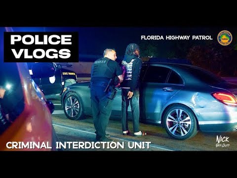 POLICE VLOGS: Florida Highway Patrol Criminal Interdiction Unit (Night Patrol)
