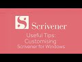 Useful Tips - Customising Scrivener