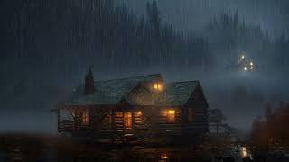 Lluvia intensa y truenos continuos | Alivia estrés, duerme profundamente toda la noche