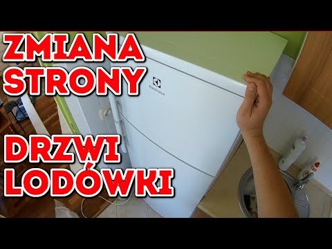 Wideo: Jak Przeważyć Drzwi Lodówki Indesit