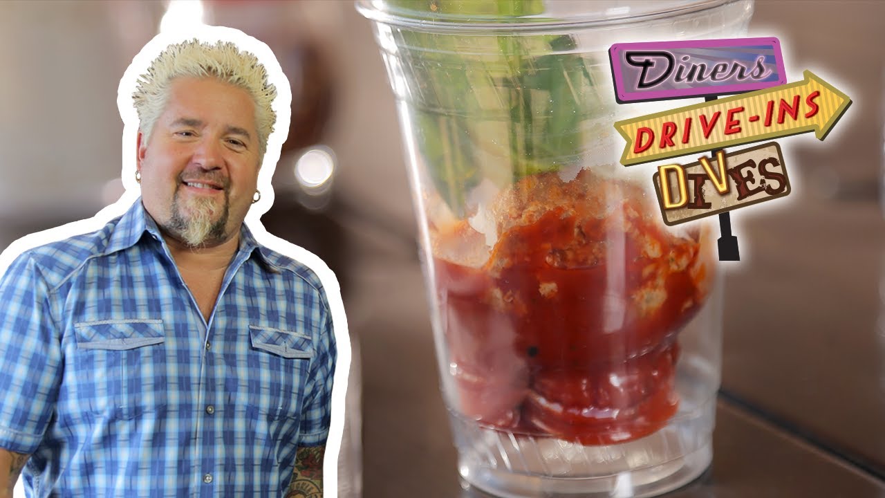 Guy Fieri Tries Nonna’s Sauce and Meatballs | Diners, Drive-Ins and Dives | Food Network