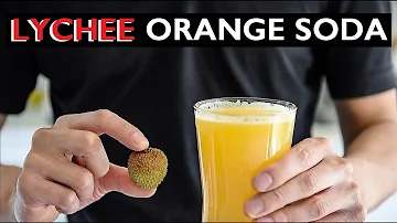 Lychee Orange Soda Recipe | EASY VEGAN SUMMER DRINK IDEAS