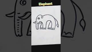 Baby dumbo Elephant drawing || shorts youtubeshorts viral