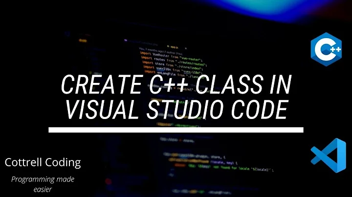 Create C++ Class in Visual Studio Code