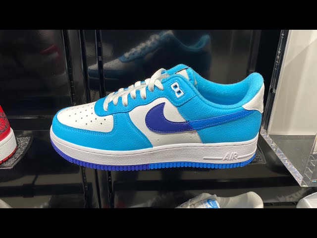 Nike Air Force 1 Low Split Light Photo Blue Deep Royal Blue (GS