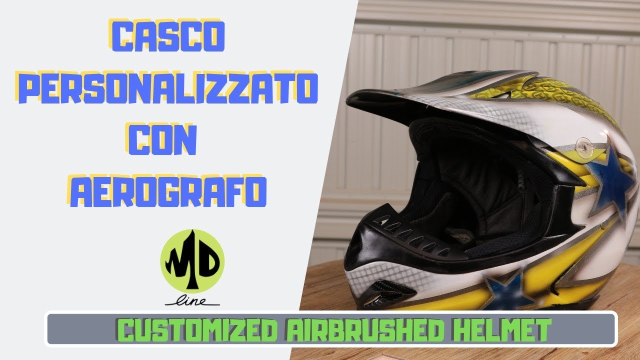 Personalizzare casco - aerografia - fai da te - YouTube