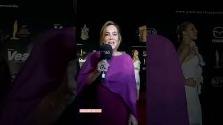 La Actriz Alejandra Borrero Con Un Vestido De Purificación García En Los Premios India Catalina.