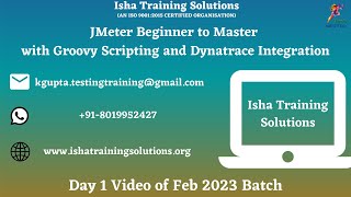 JMeter Beginner  to Master with Groovy Scripting Day-1. WhatsApp us on +91-8019952427 to enroll Wealth