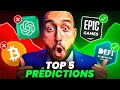 Mon top 5 prdictions crypto pour le bullrun