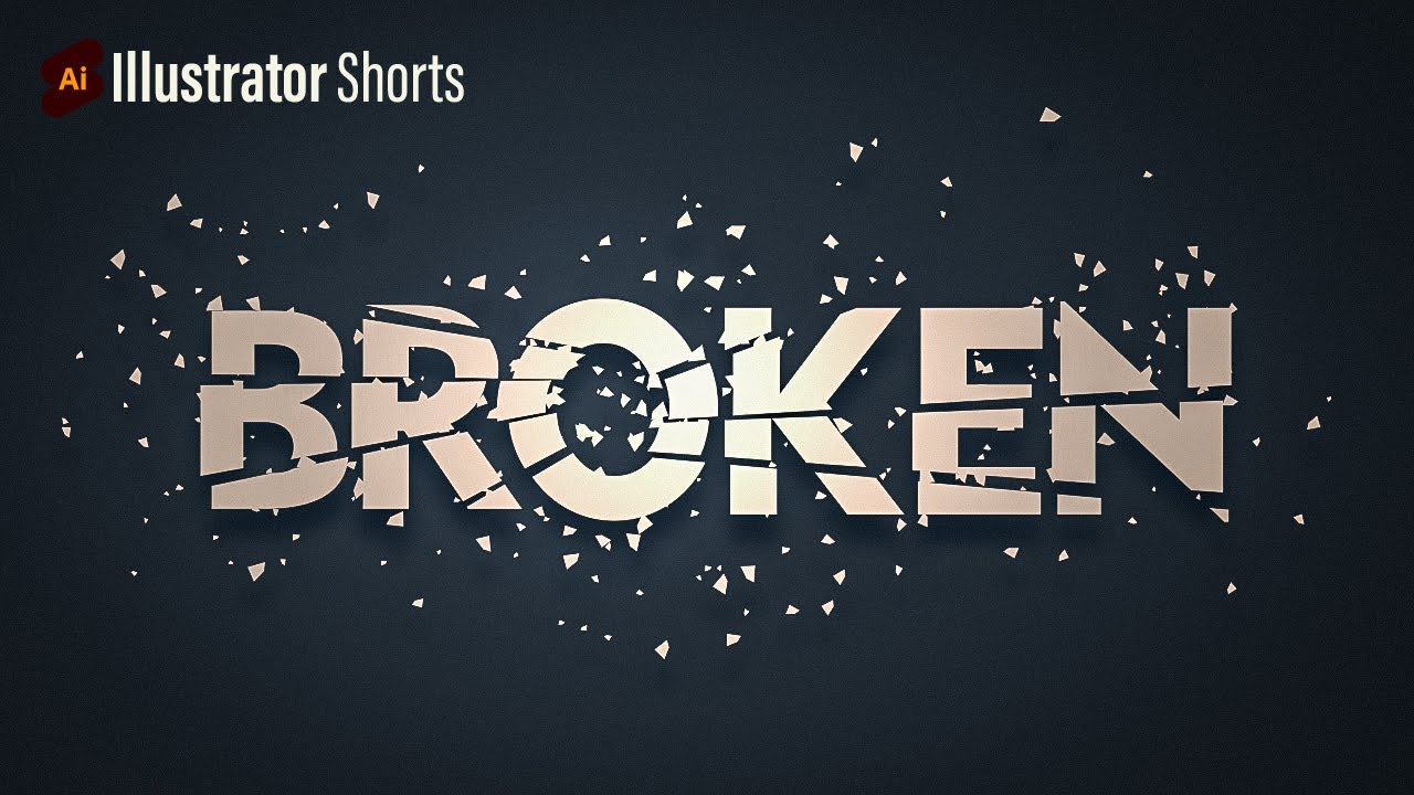 Broken Text Effect In Illustrator Illustrator Tips And Tricks YouTube Broken Text Effect In Illustrator Illustrator Tips And Tricks YouTube