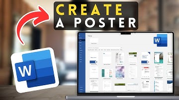 How to Make a Poster in MS Word | Microsoft Word Tutorial (2025)