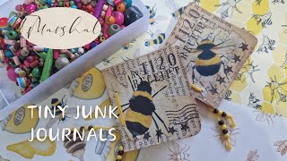 Creating A Tiny/Mini Cute Junk Journal With Book Pages And Upcycled Amazon Packaging