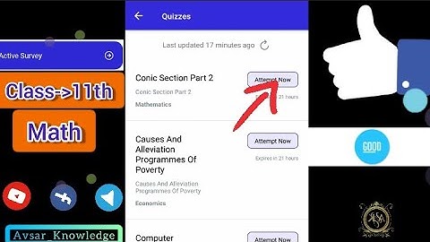 Class 11th Math active survey on avsar app all answers in this video #avsarknowledge #activesurvey