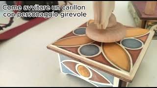 DEKORI Carillon In Legno Coccinella - Melodia Dolce A Strappo, 100% Made In Italy Per La Cameretta!