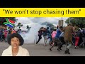Watch as Soweto Residents are chanting "Abahambe" to illegal foreigners in Soweto 😳😱😳😳
