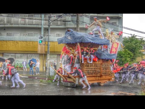 2023.5.07 泉佐野市 長滝東 装飾新調 お披露目曳行 だんじり
