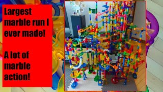 MEGA MARBLE RUN w/ELEVATORS & LOTS OF PATHS!